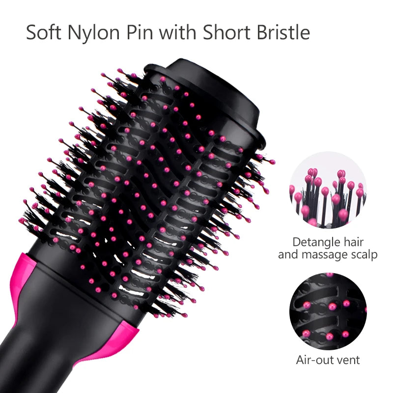 Spazzola per Styling Professionale 3 in 1 – Asciugatura, Lisciatura e Volume con Tecnologia a Ioni Negativi