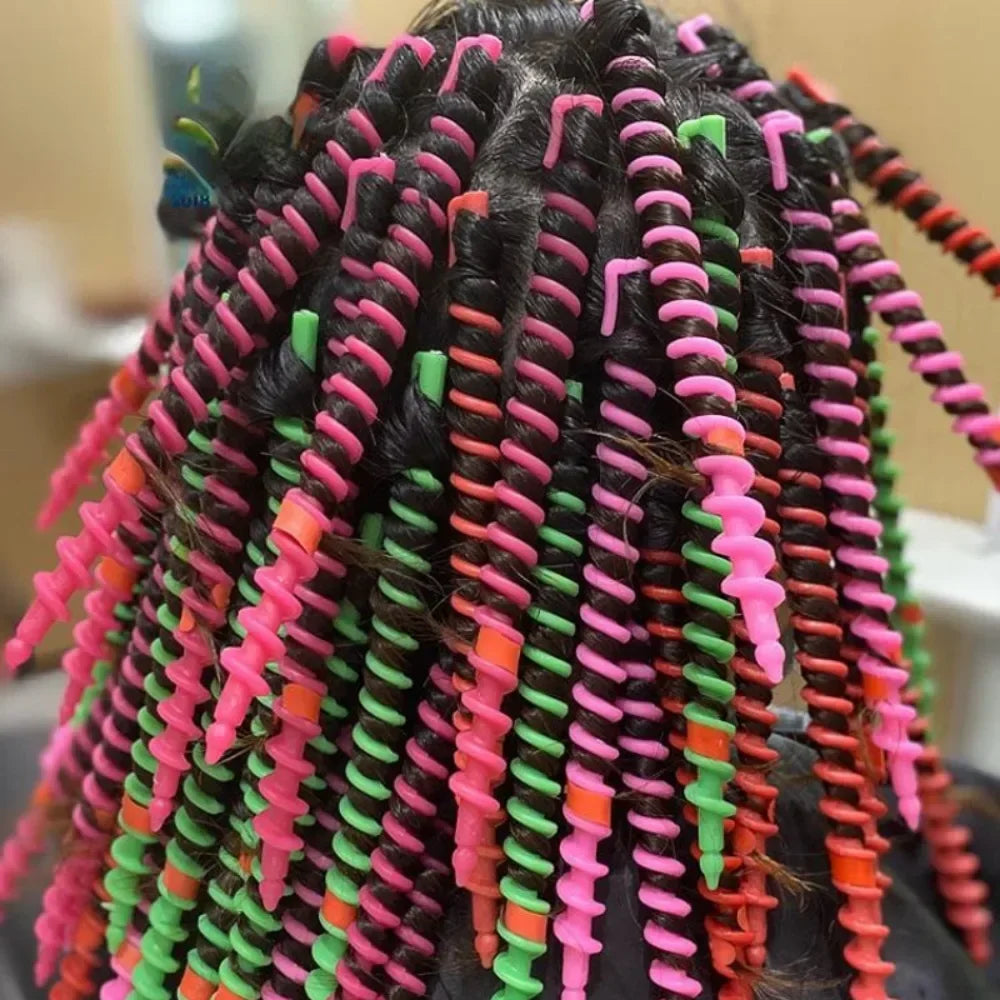 Curlers a Spirale Senza Calore, Set 22 Bigodini per Ricci Morbidi e Naturali Senza Danneggiare i Capelli