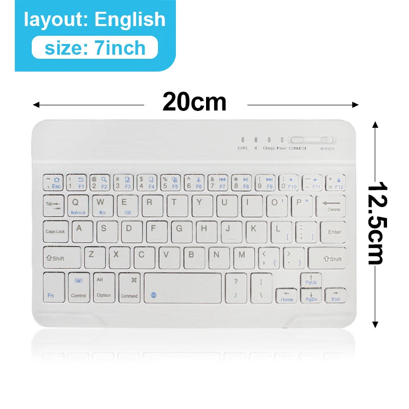 Tastiera Wireless Bluetooth Portatile – Compatibile con Laptop, Tablet, Smartphone e Smart TV