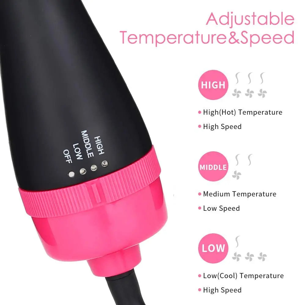 Spazzola per Styling Professionale 3 in 1 – Asciugatura, Lisciatura e Volume con Tecnologia a Ioni Negativi