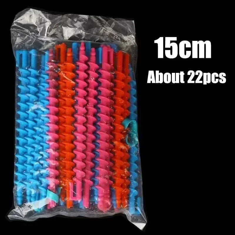 Curlers a Spirale Senza Calore, Set 22 Bigodini per Ricci Morbidi e Naturali Senza Danneggiare i Capelli