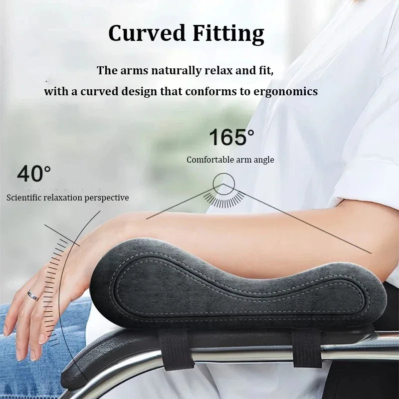 Cuscinetti per Braccioli Sedia in Memory Foam – Comfort Ergonomico per Casa e Ufficio