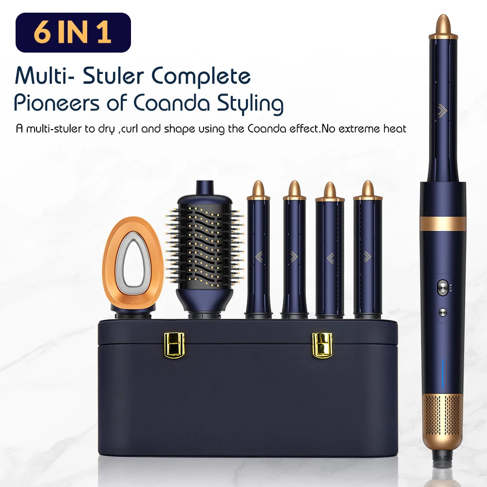 Styler Ionico 6 in 1, Asciugacapelli, Arricciacapelli Auto-Wrap, Piastra e Spazzola Volumizzante