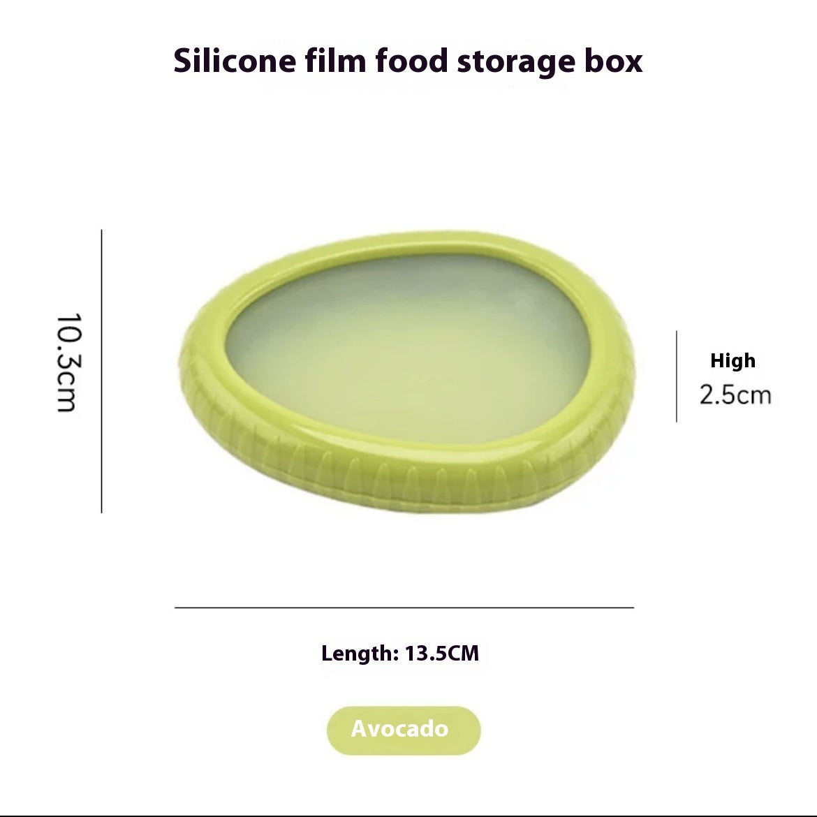 Contenitore per Frutta e Verdura per Conservazione in Frigorifero con Film in Silicone Sigillato Mini