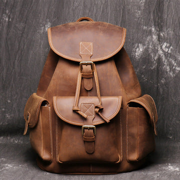 Women's Backpack In Genuine Leather Also Suitable For Laptop 