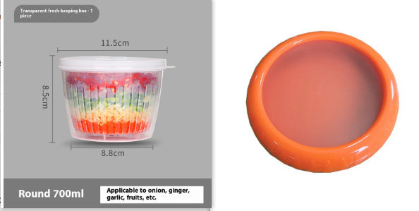 Contenitore per Frutta e Verdura per Conservazione in Frigorifero con Film in Silicone Sigillato Mini