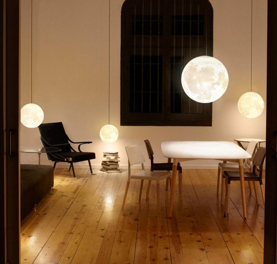 Lampadario Effetto Luna 3D Ecologico