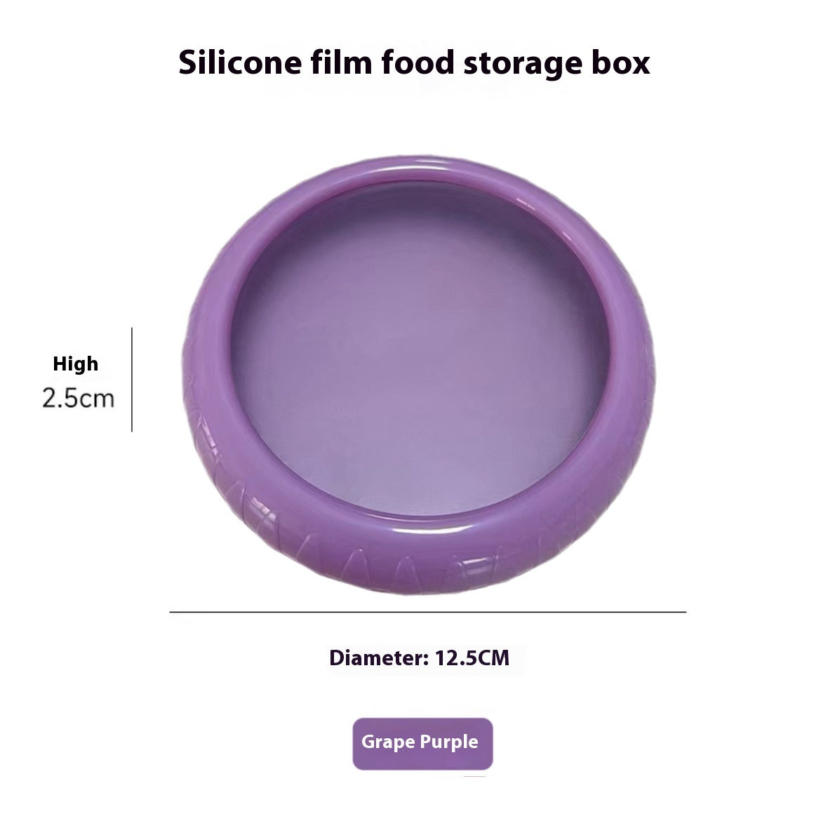 Contenitore per Frutta e Verdura per Conservazione in Frigorifero con Film in Silicone Sigillato Mini