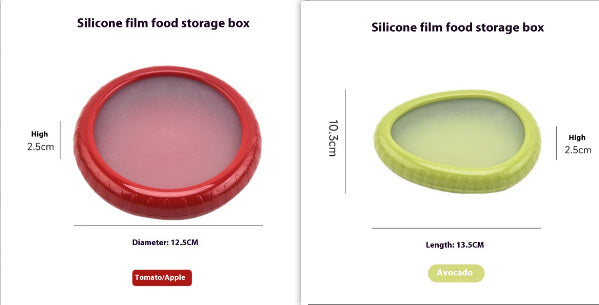 Contenitore per Frutta e Verdura per Conservazione in Frigorifero con Film in Silicone Sigillato Mini