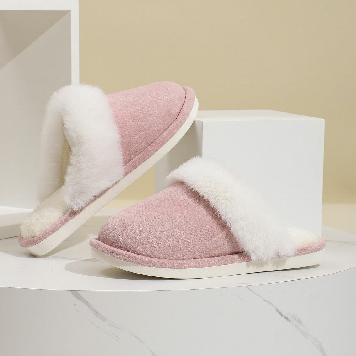 Furry Fashion Slippers Women Winter 