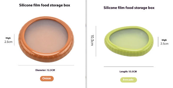 Contenitore per Frutta e Verdura per Conservazione in Frigorifero con Film in Silicone Sigillato Mini