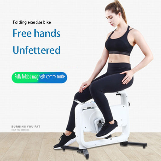 Cyclette Magnetica 2 in 1 con Step e Tavolino - Attrezzatura Fitness Compatta per Casa