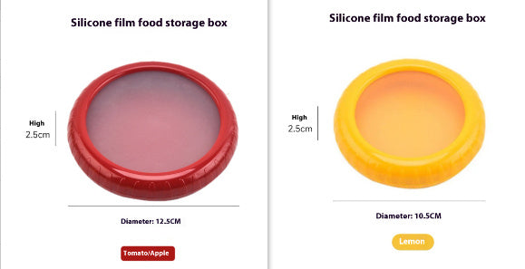 Contenitore per Frutta e Verdura per Conservazione in Frigorifero con Film in Silicone Sigillato Mini