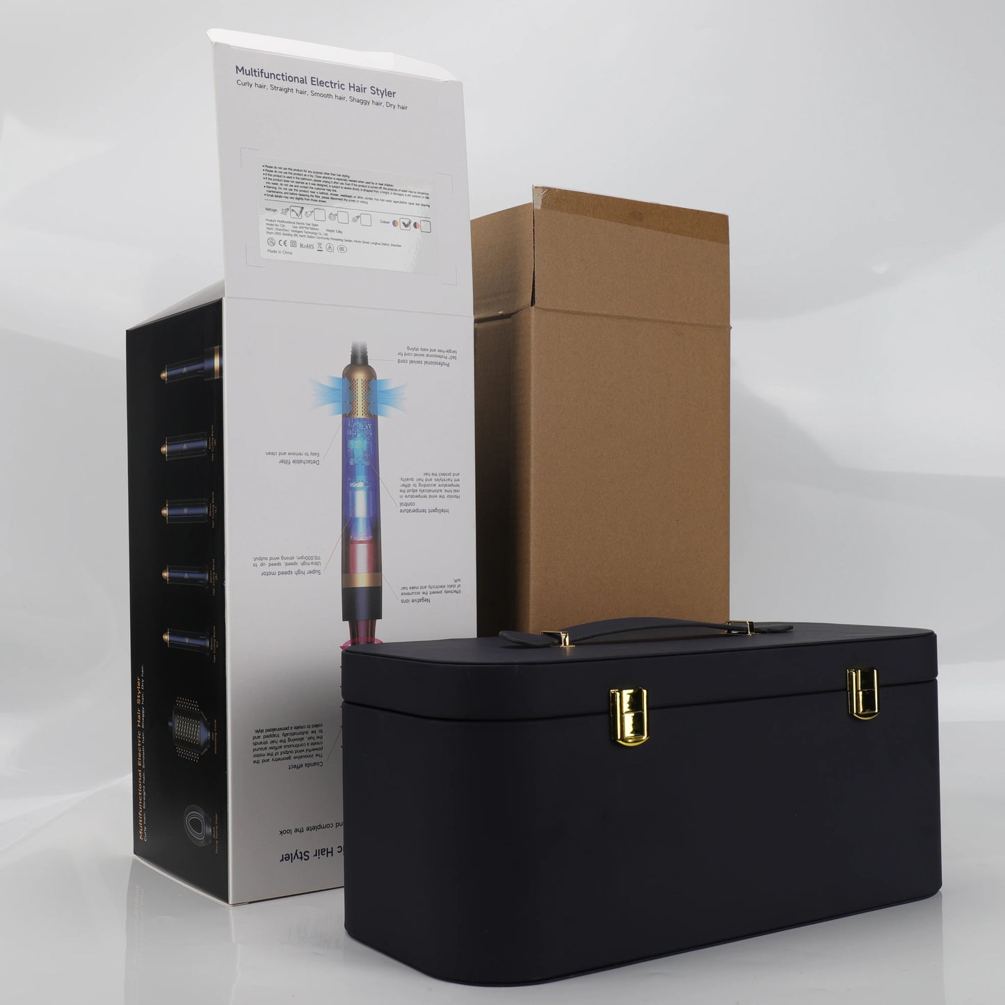Styler Ionico 6 in 1, Asciugacapelli, Arricciacapelli Auto-Wrap, Piastra e Spazzola Volumizzante
