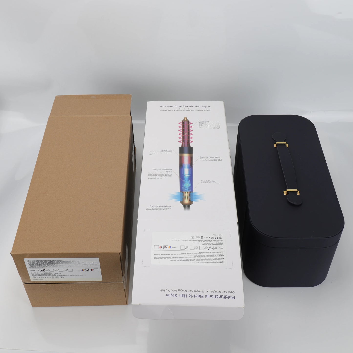 Styler Ionico 6 in 1, Asciugacapelli, Arricciacapelli Auto-Wrap, Piastra e Spazzola Volumizzante