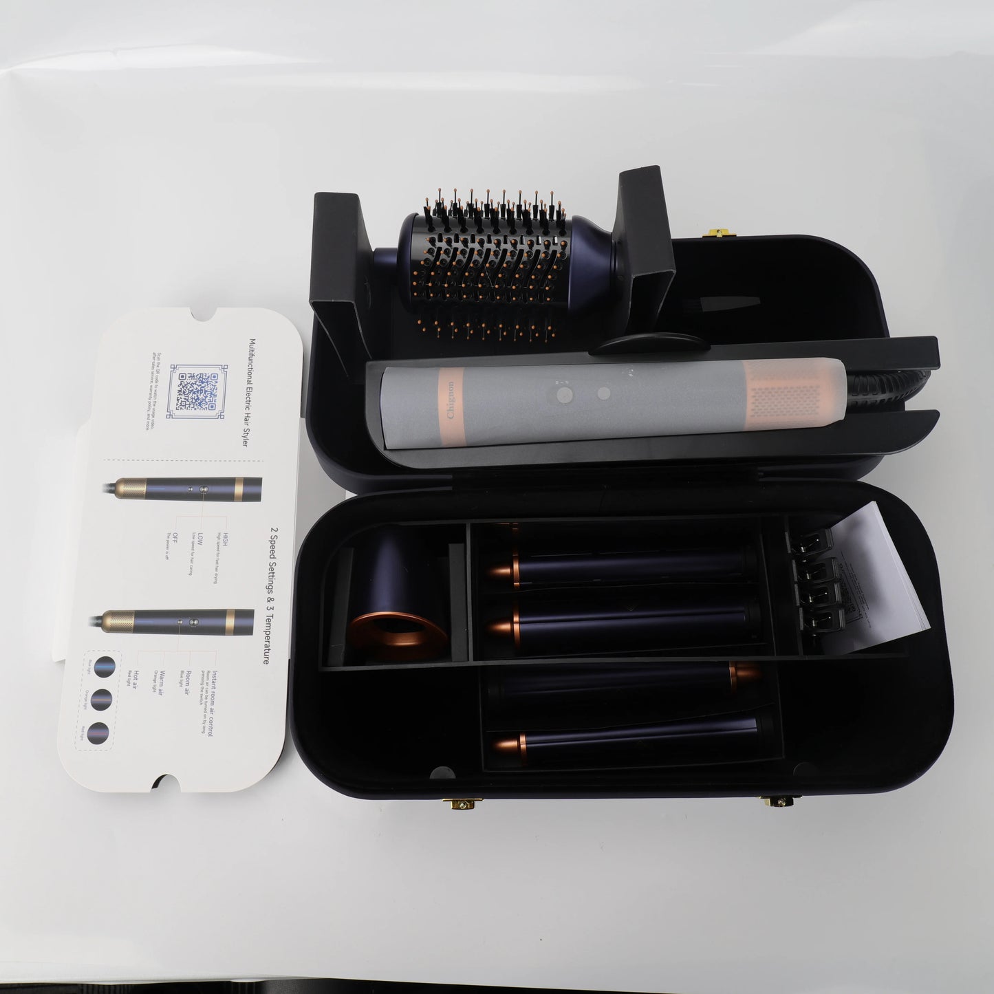 Styler Ionico 6 in 1, Asciugacapelli, Arricciacapelli Auto-Wrap, Piastra e Spazzola Volumizzante