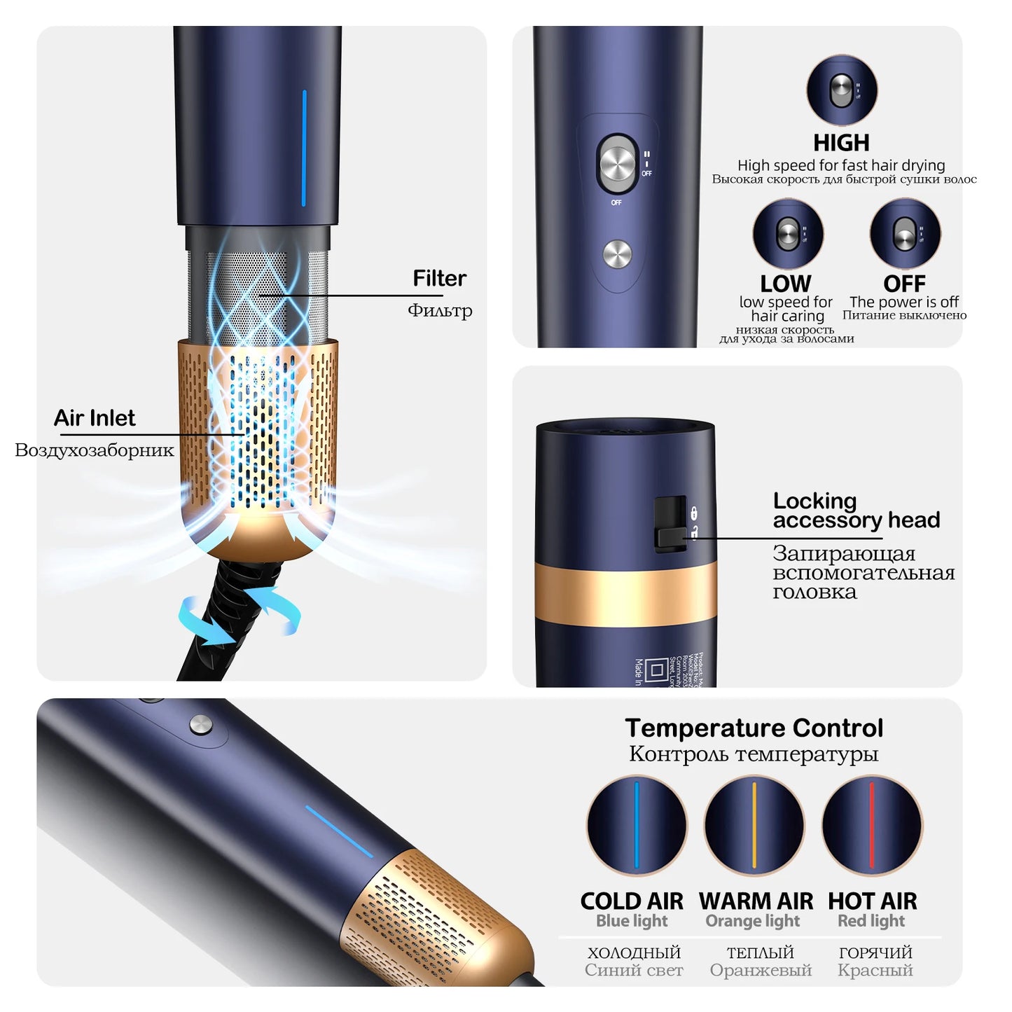 Styler Ionico 6 in 1, Asciugacapelli, Arricciacapelli Auto-Wrap, Piastra e Spazzola Volumizzante