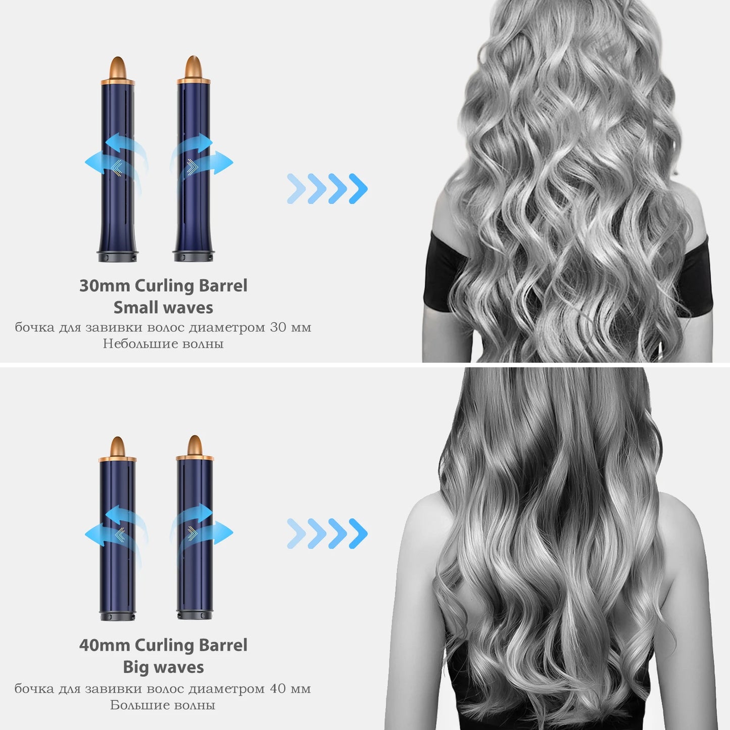 Styler Ionico 6 in 1, Asciugacapelli, Arricciacapelli Auto-Wrap, Piastra e Spazzola Volumizzante