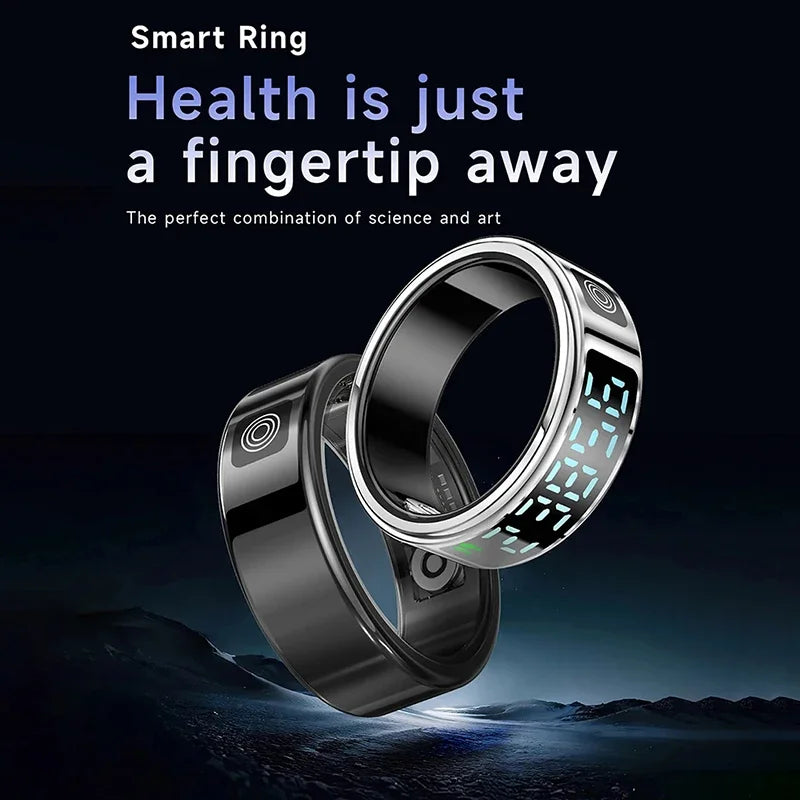 Xiaomi Smart Ring SR08, 2025 Smart Ring with LED Screen, Heart Rate and Blood Oxygen Monitoring, Multiple Sports Modes, 5ATM Waterproof