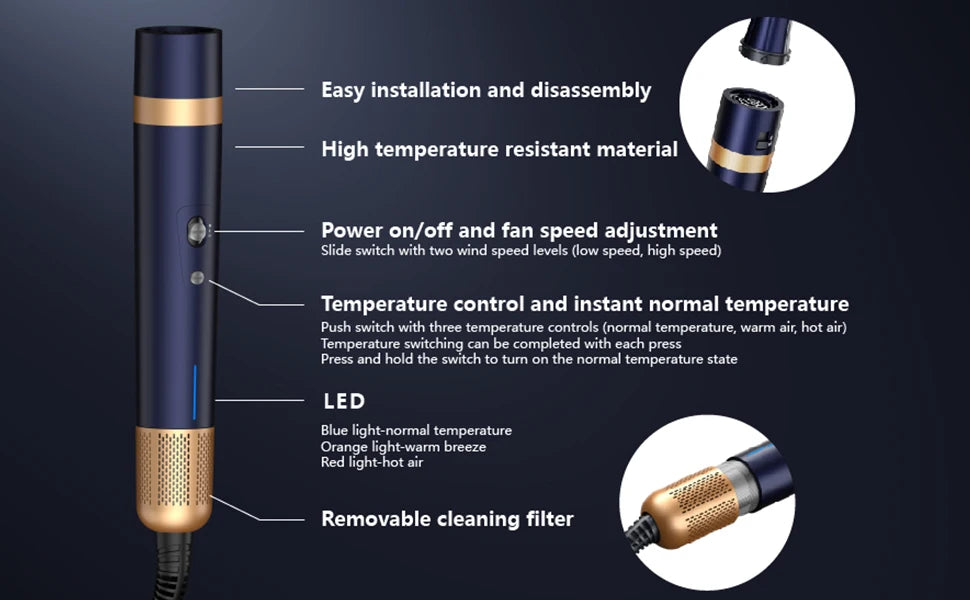 Styler Ionico 6 in 1, Asciugacapelli, Arricciacapelli Auto-Wrap, Piastra e Spazzola Volumizzante