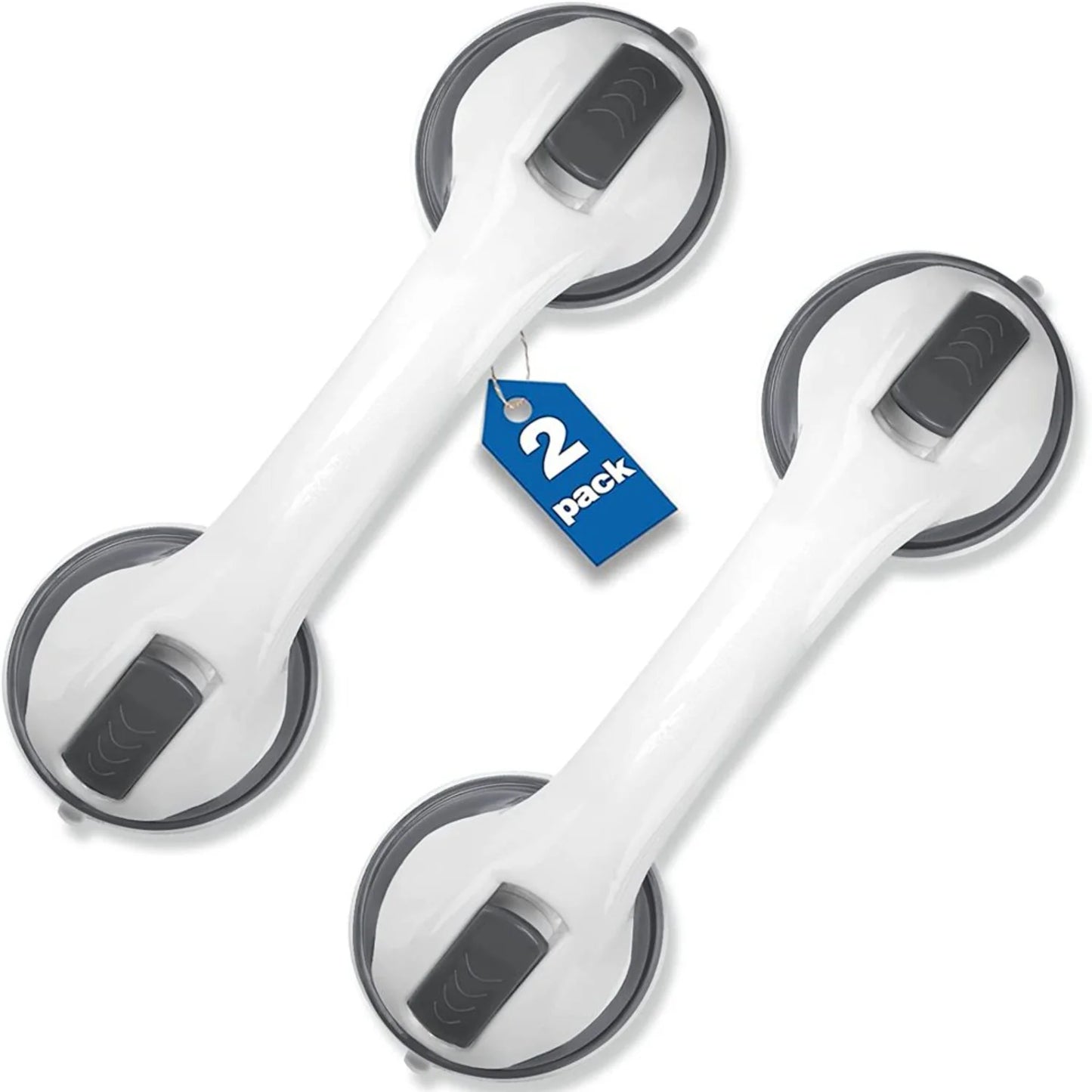 Coppia di Maniglie di Sicurezza da Bagno 30 cm con Ventosa Ultra Aderente, Supporto Antiscivolo per Vasca e Doccia