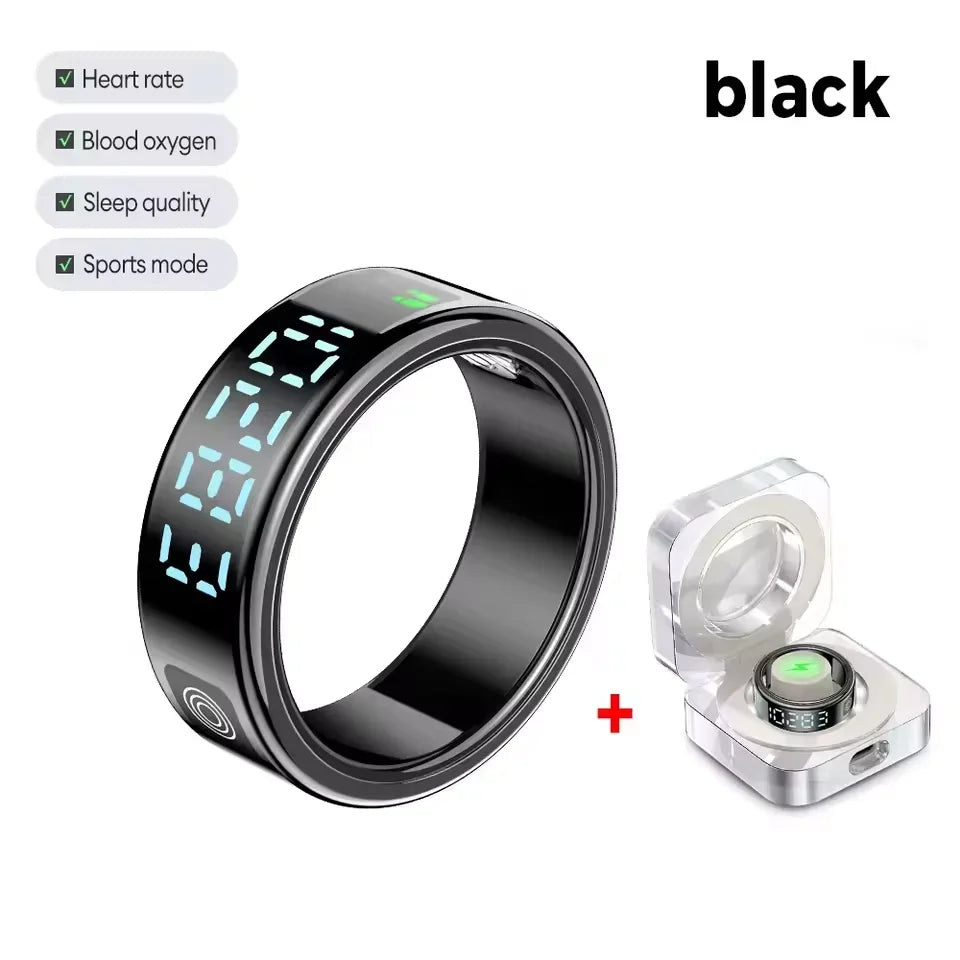 Xiaomi Smart Ring SR08, 2025 Smart Ring with LED Screen, Heart Rate and Blood Oxygen Monitoring, Multiple Sports Modes, 5ATM Waterproof