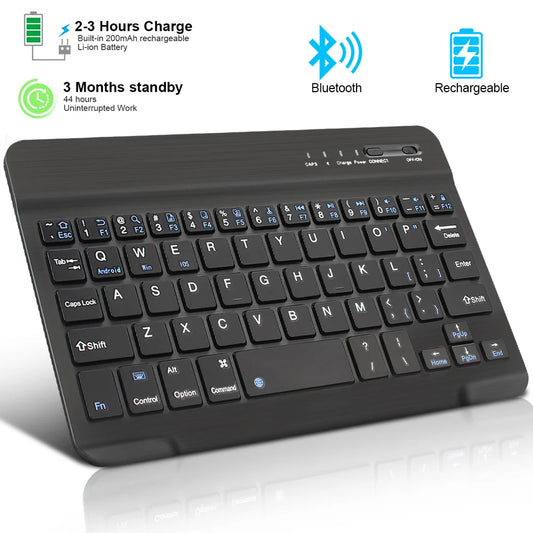 Tastiera Wireless Bluetooth Portatile – Compatibile con Laptop, Tablet, Smartphone e Smart TV