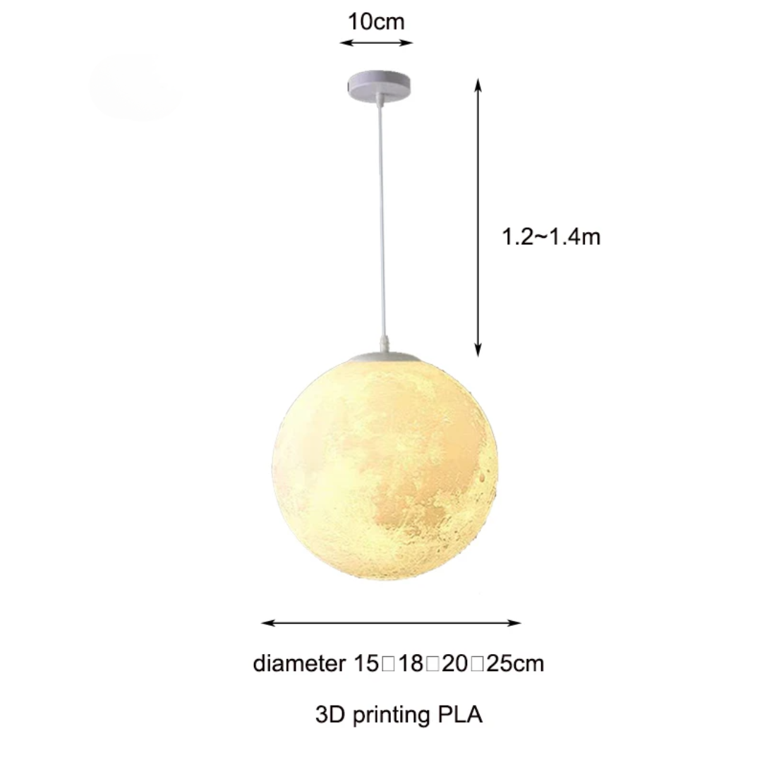 Lampadario Effetto Luna 3D Ecologico