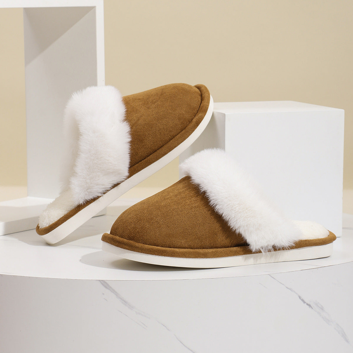 Furry Fashion Slippers Women Winter 