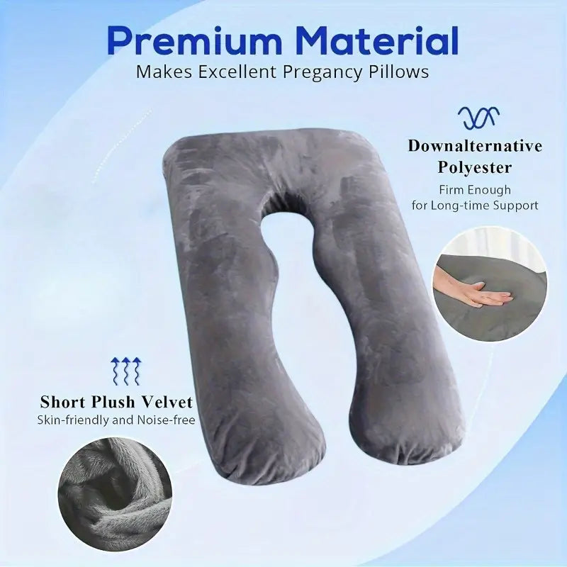 Multifunctional Pillow with Lumbar Support, U-shaped pregnancy pillow