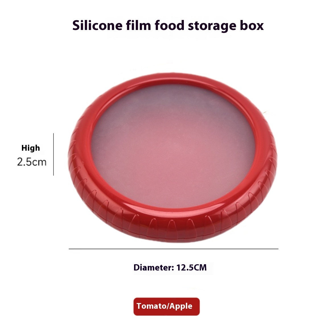 Contenitore per Frutta e Verdura per Conservazione in Frigorifero con Film in Silicone Sigillato Mini