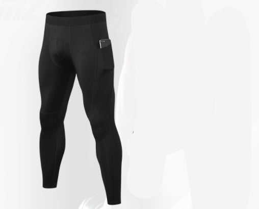 Set Compression Pantaloni e Maglia a Maniche Lunghe Sport Fitness per Uomo