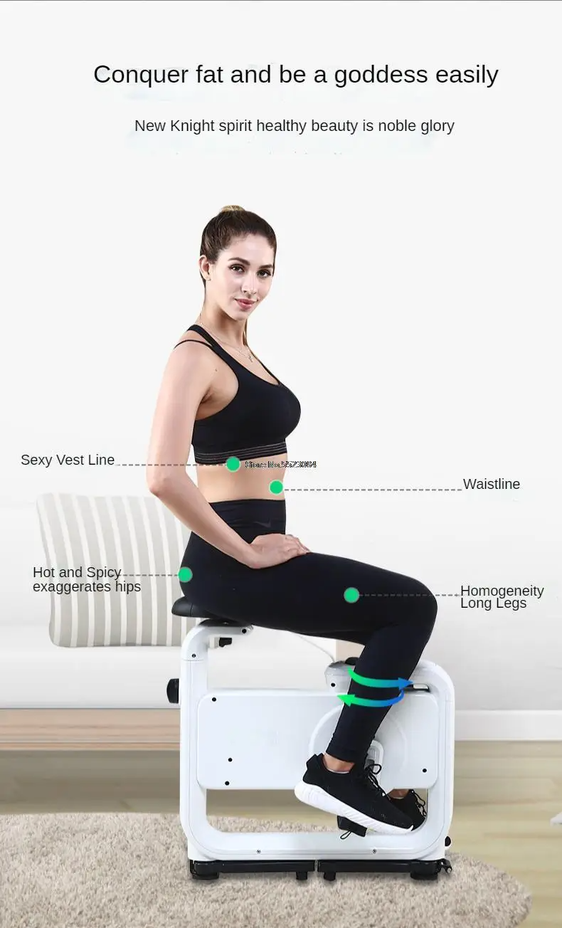 Cyclette Magnetica 2 in 1 con Step e Tavolino - Attrezzatura Fitness Compatta per Casa