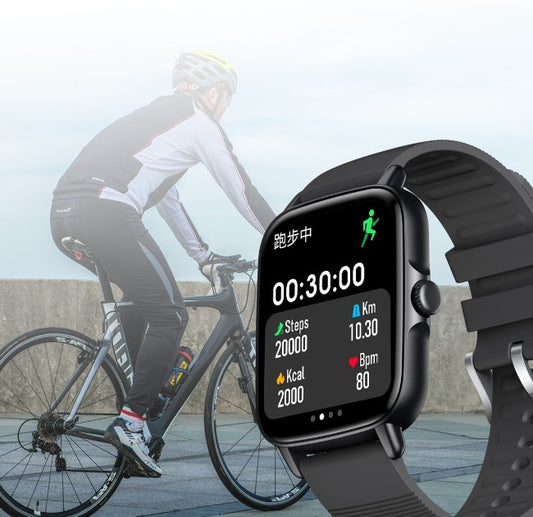 Nuovo KT58 Smart Watch 169 Bluetooth Frequenza Cardiaca Pressione Sanguigna Ossimetro Passo Smart Sport Braccialetto